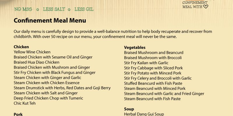 Mamamia Confinement Food Delivery